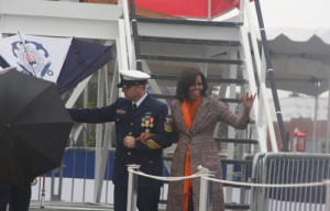 First Lady Michele Obama Commissions Coast Guard Cutter (Photos)