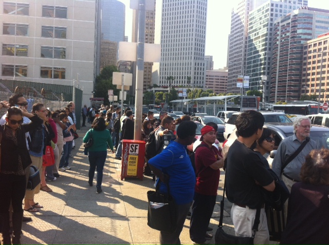 BART Strike: Hundreds Of Frustrated Commuters Line Up For Ride Out Of SF