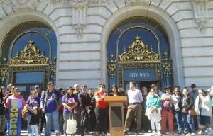 Endangered Tenants Rally In Favor Of Changes To Ellis Act Outside City Hall, Then Landlords Argue Against It Inside