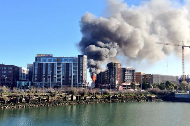 As Massive Mission Bay Blaze Continues To Burn, Mayor Says Welding Might Be To Blame