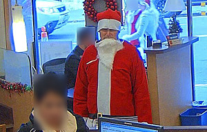 SFPD Release Photos of Downtown Bank Robber in Santa Suit