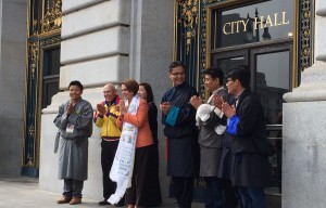 Rep Nancy Pelosi Joins Protestors at Rally for Tibet