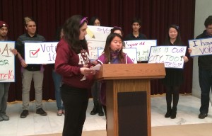 Teens Rally for Right to Vote in Local Elections