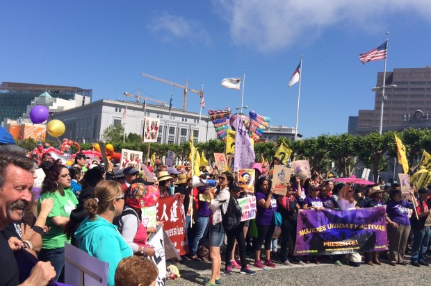 Hundreds March to Demand Fair Wages, End to Police Brutality, Protection Against Deportation