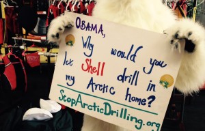 Demonstrators Launch Kayaks in Bay to Protest Potential Arctic Oil Drilling